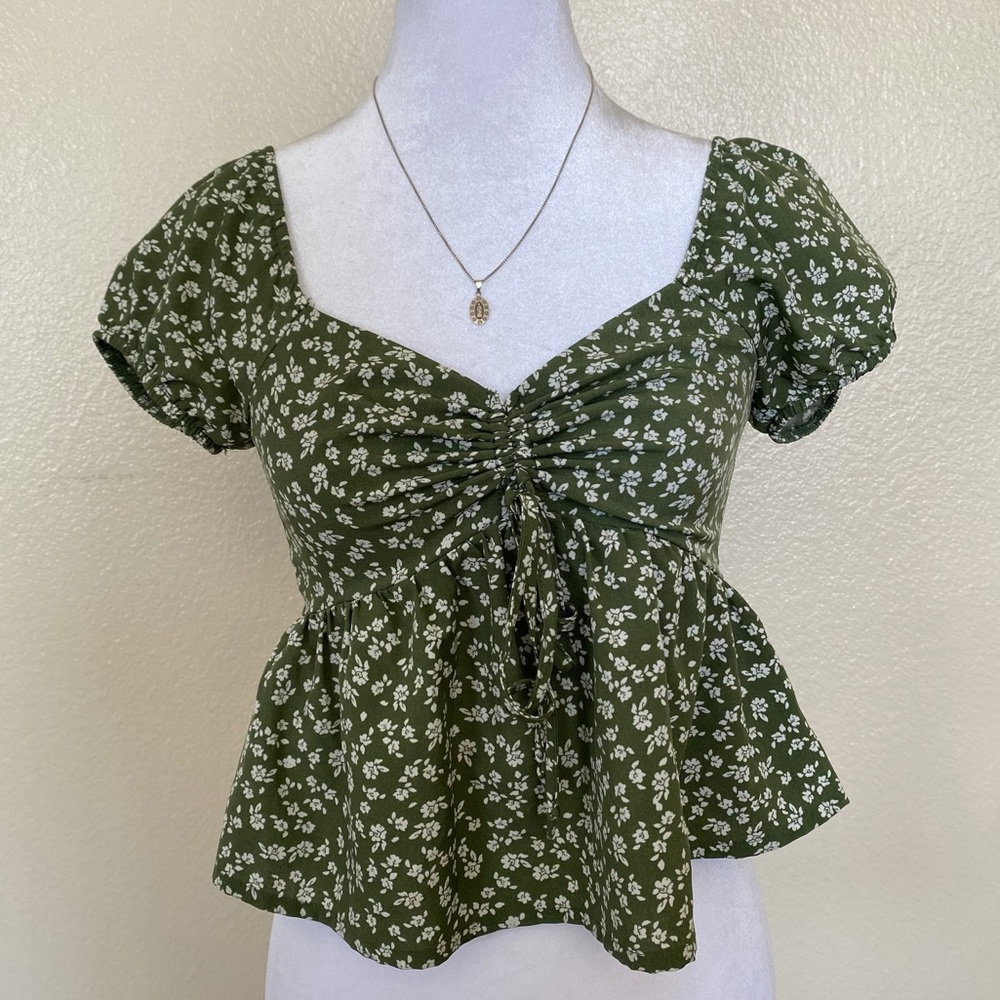 PacSun green babydoll top
